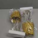 Pickmesh 2 Pack Rattan Table Lamp Woven Boho Table Lamp with Gold Tone Base Wicker Night Light Cordless LED Desk Lamps for Living Room Bedroom Wedding Decor, 2600mah Battery Operated