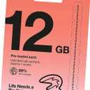 Prepaid Travel Sim Card with 12GB of 5G Data for use in 70+ Countries Worldwide + Unlimited Calls & SMS in EU + Tethering + 75GB Bonus Data in UK (Valid 30 Days)