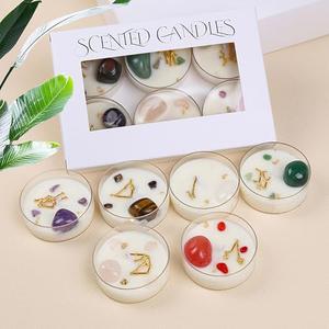 Constellation Decorative Tea Light Candles Set of 6 Scented Votive Candel Gifts for Women Mother Day Birthday Valentine's Christmas