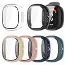 Compatible with Fitbit Ace LTE Case Cover, Screen Protector Tempered Glass Film PC Protective Case for Fitbit Google Ace LTE Smartwatch (6-Pack)