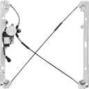 Front Passenger Side Power Window Regulator with Motor (2 Pins) Fit for 2001-2006 Chevrolet Silverado 1500 3500, Avalanche Suburban GMC Sierra 1500 2500 3500 Yukon XL Cadillac Escalade, 741-645