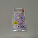 for iPhone 13 Mini Case Fashion Flower Pattern Slim Liquid Silicone Dropproof for iPhone 13 Mini Phone Cover 5.4 inch-Flower Purple