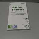 2 x 100PCS 10 inch Bamboo Skewers for wooden sticks BBQAppetiserFruitCocktailKabobChocolate FountainGrillingKitchencrafting and Party. =4mm, More Size Choices 6"/8"/10"/12"/36"