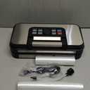 95Kpa Powerful Precision Pro Vacuum Sealer, with Double Heat Seal & Double Pump, Easy-Lock Handle, 10-in-1 Vacuum Sealer Machine for Food with Bags Storage, Built-in Cutter, Stainless Steel