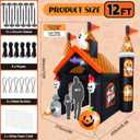 12FT Halloween Inflatable Archway, Kalolary Large Haunted House Inflatables
