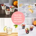 Small Clear Plastic Cups - 5 oz. 200 Pack - Hard Disposable Cup - Wine and Plastic Cocktail Glasses - Drinking and Party Punch Cups and Bulk Wedding Tumblers