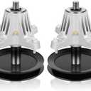 GYZJ Lawn Mower Spindle for MTD Troy-Bilt Craftsman Columbia Huskee Murray 42 inch Deck Lawn Tractors Mandrel Assembly Replacement Part Number 918-06991 618-06991 2-Pack