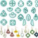 ORIGACH 19 Pcs Geometric Irregular Shape Polymer Clay Cutters Set Boho Earring Clay Cutter DIY Craft Supplies for Earring and Jewelry Making