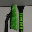 Yougfin Snow Brush with Ice Scraper 33 inch, 2 in 1 Extendable Snow Removal for Cars with Foam Grip and 360° Pivoting Brush Head, Heavy Duty Snow Cleaner for Auto Truck SUV