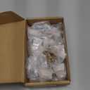 Asidrama 10 Pack Champagne Bronze Kitchen Cabinet Knobs Drawer Knobs Cabinet Hardware Zinc Knob for Dresser Drawers (Single Hole Knob)