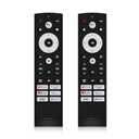 2 PC Replacement Remote Control for Hisense Smart Google TV Series,for UHD 4K ULED Google TVs,for Mini-LED ULED 4K TV Series（No Voice）