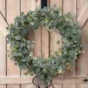 20" Faux Silver Dollar Eucalyptus Wreath