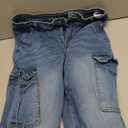 Skinny Cargo Pants Women's High Waisted Jeans Stretchy Fashion | Butt Lifting,Sexy,Casual,Flaps 6 Pockets,Slim Fitted,Jeggings,High Rise,Fancy,Cute,Booty,Curves,Denim,Side,Trendy,Holiday (Blue, M)