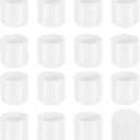 uxcell 36Pcs Chair Leg Caps, 19mm (3/4 Inch) Non-Marking PVC Chair Leg Tips Non-Slip Chair Leg Floor Protectors Round Table Covers End Caps for Furniture, White