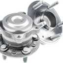 A-Premium 2 x Rear Wheel Bearing and Hub Assembly with 5-Lug Compatible with Chevrolet Cruze 2016-2019, Volt 2016-2019