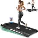 4-in-1 Walking Pad Treadmill with Speaker, 6.2MPH Walking Pad with 10% Incline, Under Desk Treadmills for Home with App Compatible, 2.75HP Brushless Drive, 12 HIIT Programs, 350 LB Weight Capacity