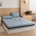 Bed Sheet Holder Straps Fitted Sheet Strap Reliable Mattress Straps Keep Sheets in Place, Elastic Sheet Straps for Firm & Tight Holder for Corners Adjustable Strap for Queen/King Mattress (19.7FT) (White)