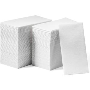 200-Pack Lintext Disposable Linen-Feel Guest Towels - 12" x 17" Cloth-Like Hand Towels - Made In USA, Soft And Absorbent Paper Napkin For Bathroom, Kitchen, Or Event