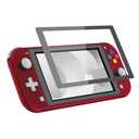 eXtremeRate Soft Touch Scarlet Red DIY Replacement Shell for Nintendo Switch Lite, NSL Handheld Controller Housing w/ Screen Protector, Custom Case Cover for Nintendo Switch Lite
