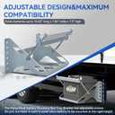 Metal Steel Battery Mounting Box, Durable Quality Metal Battery Tray Box, Easy-To-Install Steel Battery Mounting Box Tray Fits Up To A 10.63" 7.06" 7.5" Battery, Anti-Corrosion, Ventilated Design