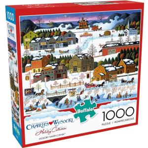 Buffalo Games - Charles Wysocki - Hickory Haven Canal - 1000 Piece Jigsaw Puzzle for Adults -Challenging Puzzle Perfect for Game Nights - Finished Size is 26.75 x 19.75 (Large)