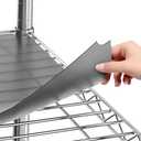 Sterling Shelf Liners for Wire Shelf System: Set of 4 in Graphite: 17.5 x 35 inch: Plastic Wire Shelving Mats
