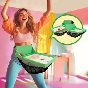 2 Sets Baby Shower Games Funny Bridal Shower Games Activities - Funniest Baby Shower Game Ever, Ice Breakers for Boy or Girl, Feed It Right (Green)