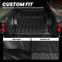 LASFIT Bed Mat for Nissan Frontier 2022-2026 5FT/59.5 inchs (Not Fit Drop-in Bed Liners), All Weather TPE Custom Fit Easy Clean Truck Bed Mat for Frontier 2022 2023 2024 2025 2026 Crew Cab Bed Liner