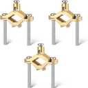 Feekoon 3 Pcs Ground Clamp 1/2" to 1", Copper Alloy Wire Pipe Ground Clamps for Bonding Wire to Water Pipe or Steel