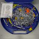 232605 Adjustable Snow Tire Chains for Light Truck, SUV, Cars, Pickups, 2 Pack Anti-slip Snow Chains for Pickup Trucks Winter Tire Chains 225/65r17 225/60r18 265/70r16 235/65/17