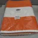 IOHOUZE Fall Door mat 3x5 Ft Orange White Striped Area Rug Washable Front Porch Rug Striped Door Mat Outside Entrance Entryway Doormat for Fall, Halloween, Thanksgiving Porch Decor