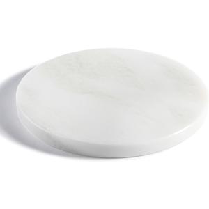 BCS Natural Round Marble Charcuterie and Cutting Boards for Kitchen, 10" Marble Cheese Pastry Board Stone Slab for baking, Pastries, Bread, Chocolate, Candy (Namib Fantasy)