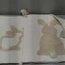 Beeveer 2 Pack 18 x 18 Inch Happy Easter Throw Pillow Covers Bunny Rabbit Throw Pillowcase for Spring Easter Home Sofa Couch Bedroom and Outdoor Porch Decor