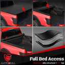 Soft Roll-up tonneau Cover Compatible with 2002-2026 Dodge Ram 1500 Classic/03-26 2500 3500 6.4ft Bed (76.3") w/o Rambox&Split Tailgate, PVC Top Alloy Steel Structure
