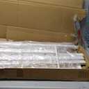 Timy House Shape Twin Size Montessori House Bed for Kids Metal Floor Bed with Pegboard Caddy and Slats White