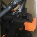 12 Pack Plastic Spring Clamps, 3.5inch Small Heavy Duty Clips for Crafts, Backdrop Stand, Woodworking, Photography Studios (Black)