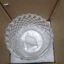 1 Pack Corrugated Clear Glass Lamp Shades with 1-5/8 inch Fitter,Wave Cylinder Glass Shade Covers Replacement Globe for Pendant Light fixtures Vanity Lights Wall Sconces Chandelier