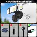 Onforu Hardwired Floodlight Camera Outdoor, 5500LM 2K HD Security Camera with Lights, Color Night Vision, Custom Motion Zones, 2-Way Audio, Built-in Siren, 24/7 Record, 2.4GHz WiFi, Works with Alexa