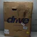 Drive Medical Deluxe Lightweight Aluminum Transport Wheelchair, Black, 17"