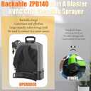 ZPB140 Portable Pressure Washer with 3.5 Gallon Water Tank, Port A Blaster HVAC Coil Cleaning, Coil Jet Cleaner for ac Unit 120V 80W for Indoor or Outdoor, Flow Rate 4L/min