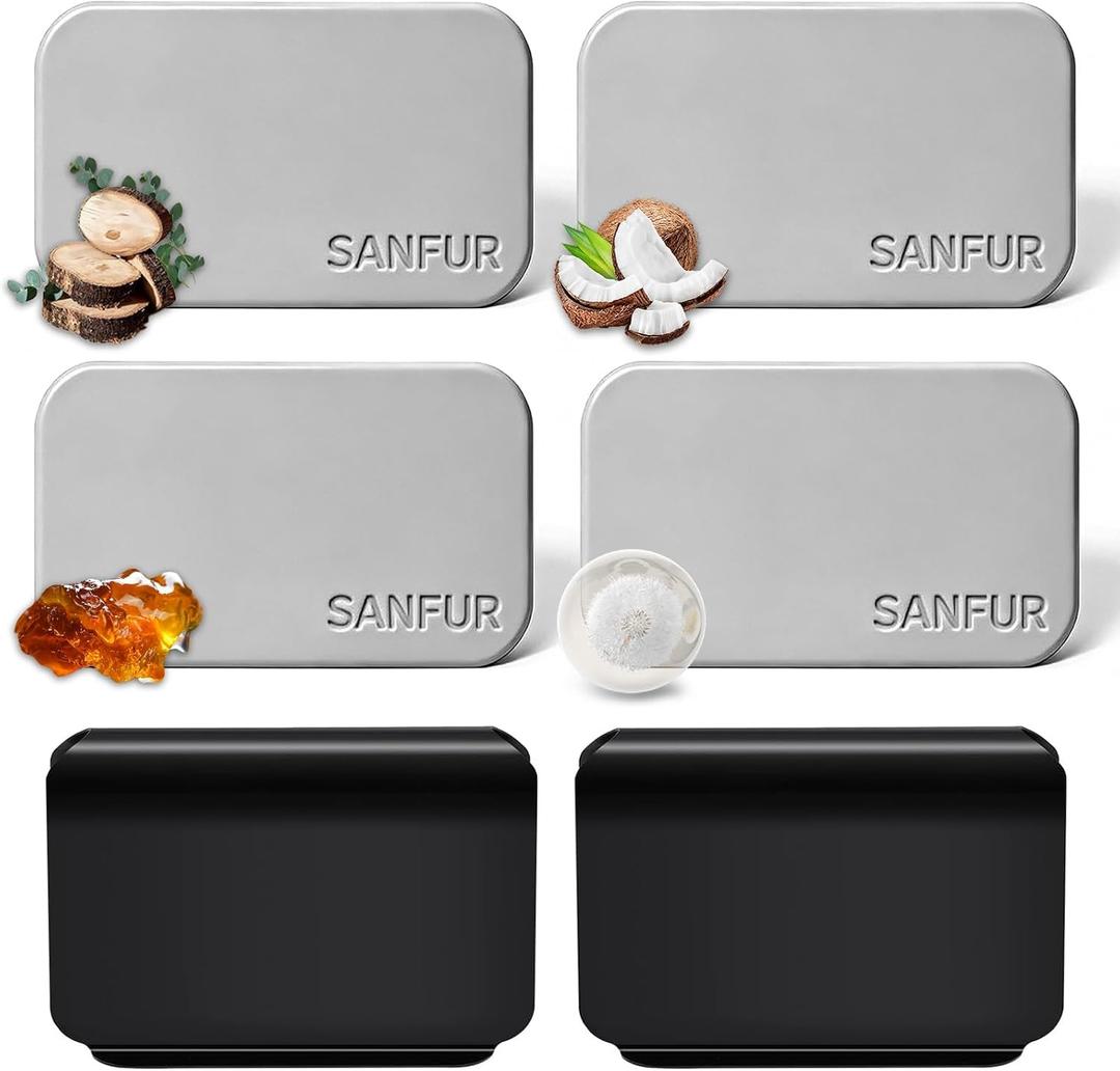 Car Air Freshener - Stone Air Freshener for Visor Clip-Long Lasting Car Odor Eliminator and Scent Diffuser for Cabin, Truck & SUV-2 Clips-Variety 4 Pack(Teak-Amber-Cabana-Open air)