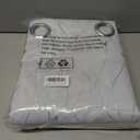 BGment Room Darkening Curtains for Bedroom/Living Room, Thermal Insulated Grommet Window Drapes with Line and Dots Pattern, 2 Panels, Each Panel 55 x 96 Inch, Greyish White