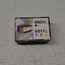 950XL 951XL Combo Compatible for HP 950 XL 951 XL Ink Cartridge Replacement for HP OfficeJet Pro 8600 8610 8620 8100 8630 8660 8640 8615 76DW 251DW (1 Black, 1 Cyan, 1 Magenta, 1 Yellow)