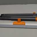 CLEANHOME Rubber Floor Squeegee for Concrete Floor, Tile Floor, Metal Aluminium Heavy Duty Garage Shower Floor Squeegee Broom for Removing Water, Commercial Scrubber Mop with Extendable Long Handle (Gray)