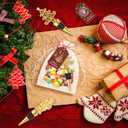 12Pcs Christmas Wine Bottle Stoppers Set Xmas Tree Santa Claus Deer Wine Bottle Corkers Christmas Party Favors with Card and Ropes, for Winter Decor Holiday Supplies Wine Accessories Gift for Hostess