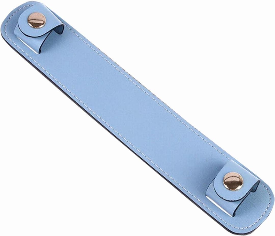 Anti-Skid Bag Shoulder Strap Pad - Pu Wide Strap Cushioning Pads for Shopping Bags Tote Bags Work Handbags (Blue)