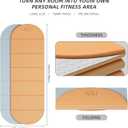 ILILI Foldable Yoga Mat, 10mm Thick, 75x26 Inch Extra Long, Exercise Mat