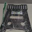 Delxo Folding Step Stool, 13 inch Non-Slip Foldable Stools Up to 300 LBS, Step Stool with Handle, Lightweight for Kitchen, Bathroom, Bedroom, Garden, Black, 1PC