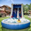 Inflatable Water Slide for Adults & Kids - 24FT Giant Commercial Water Slide Bounce House with Blower & Bigger Splash Pool - Backyard Outdoor Fun