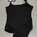 Ballet Camisole Leotard Women Gymnastics Dance Bodysuit Undergarment Nude Black Tank Undergarment (Small, Black)